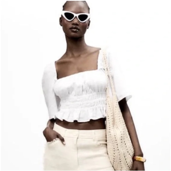 Zara Linen Blouse 3506/270/250 - Picture 7 of 7